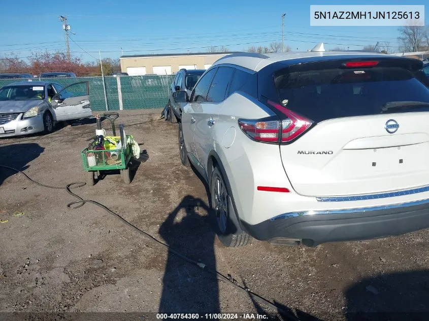 2018 Nissan Murano Sl VIN: 5N1AZ2MH1JN125613 Lot: 40754360