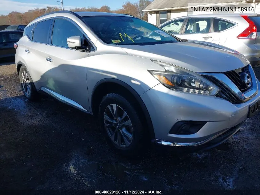 2018 Nissan Murano Sv VIN: 5N1AZ2MH6JN158946 Lot: 40829120