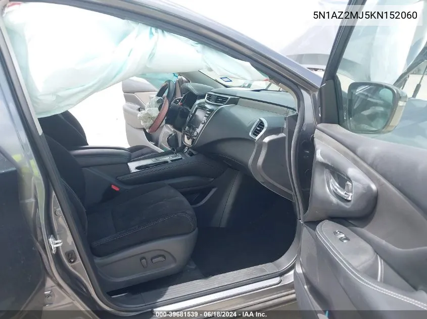 5N1AZ2MJ5KN152060 2019 Nissan Murano Sv