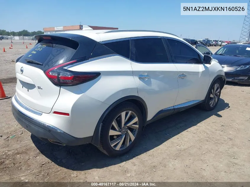 5N1AZ2MJXKN160526 2019 Nissan Murano Sl