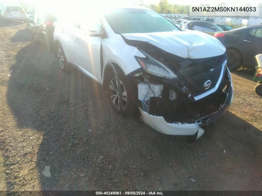 5N1AZ2MS0KN144053 2019 Nissan Murano S/Sl/Sv/Platinum