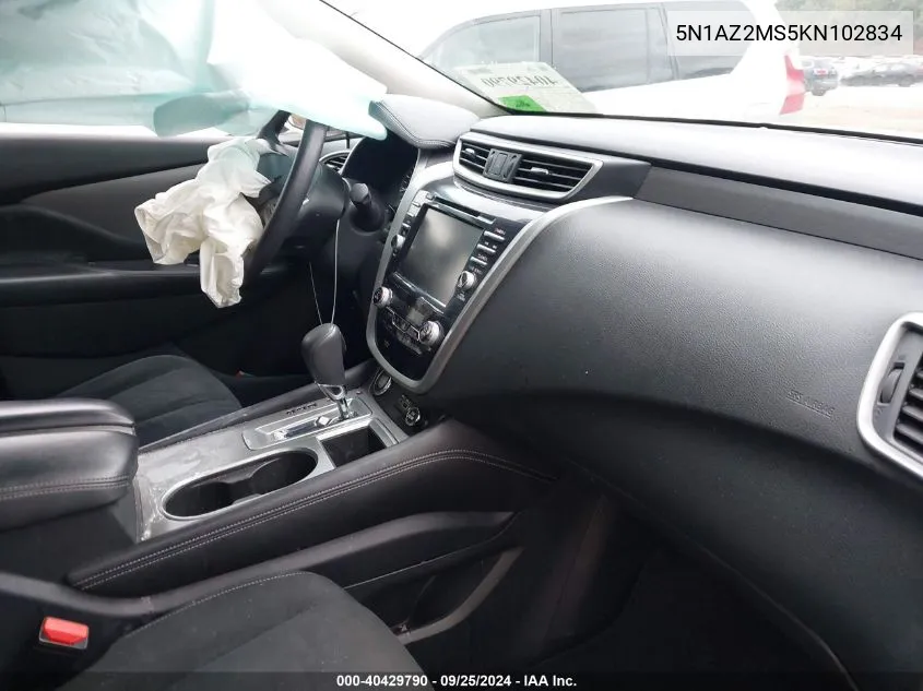 5N1AZ2MS5KN102834 2019 Nissan Murano S