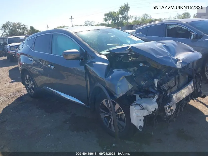 5N1AZ2MJ4KN152826 2019 Nissan Murano S