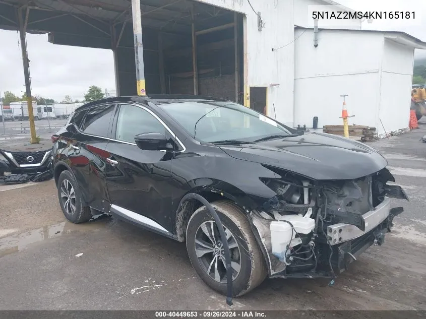 5N1AZ2MS4KN165181 2019 Nissan Murano S