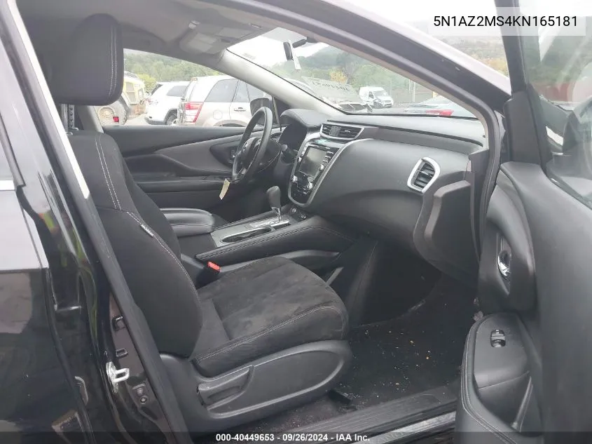 5N1AZ2MS4KN165181 2019 Nissan Murano S