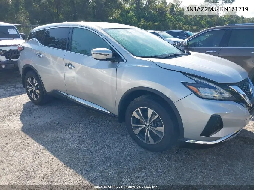 2019 Nissan Murano S/Sl/Sv/Platinum VIN: 5N1AZ2MJ4KN161719 Lot: 40474886