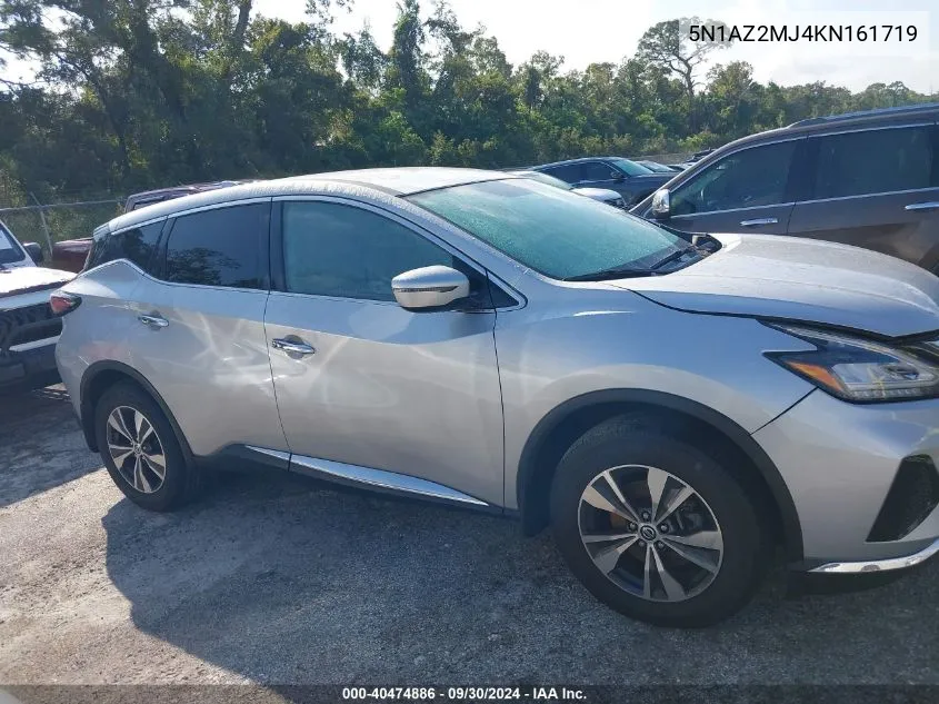 2019 Nissan Murano S/Sl/Sv/Platinum VIN: 5N1AZ2MJ4KN161719 Lot: 40474886