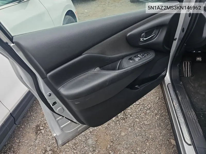 5N1AZ2MS3KN146962 2019 Nissan Murano Sv