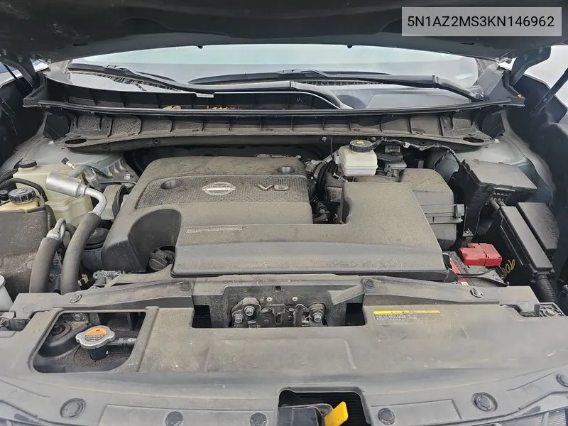 5N1AZ2MS3KN146962 2019 Nissan Murano Sv