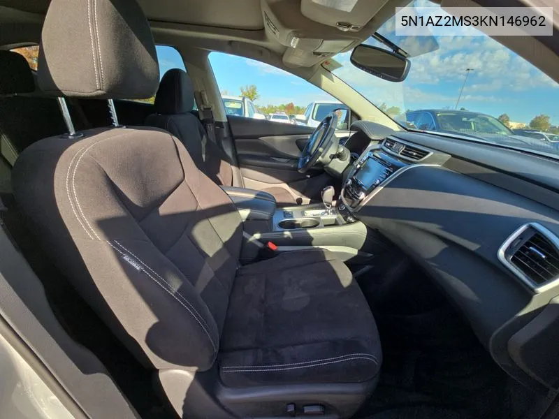 5N1AZ2MS3KN146962 2019 Nissan Murano Sv