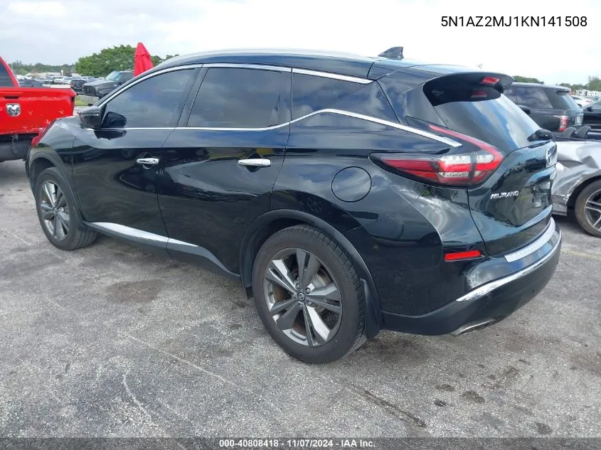 2019 Nissan Murano Platinum VIN: 5N1AZ2MJ1KN141508 Lot: 40808418