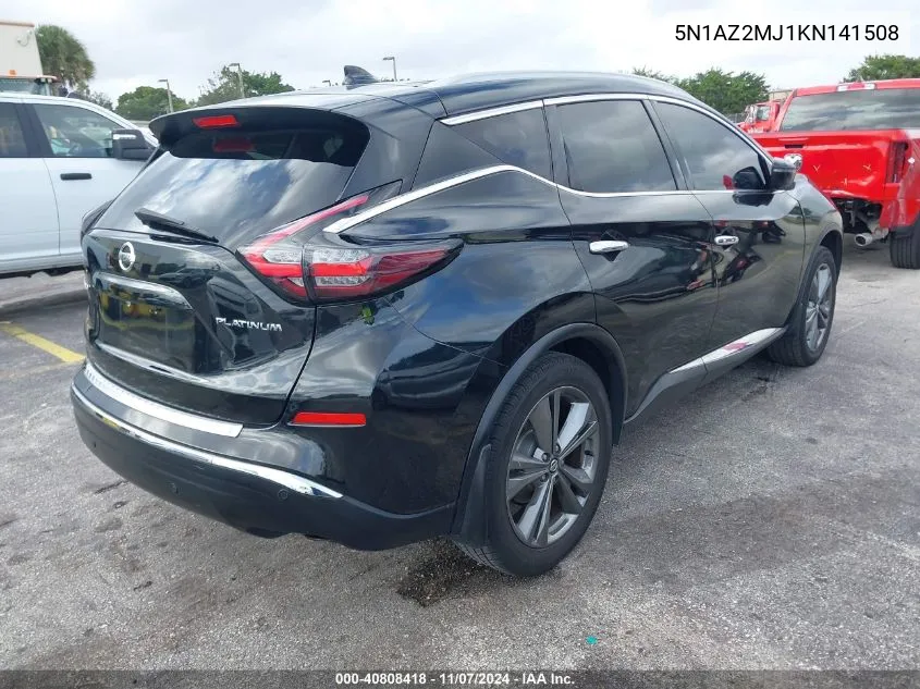 2019 Nissan Murano Platinum VIN: 5N1AZ2MJ1KN141508 Lot: 40808418