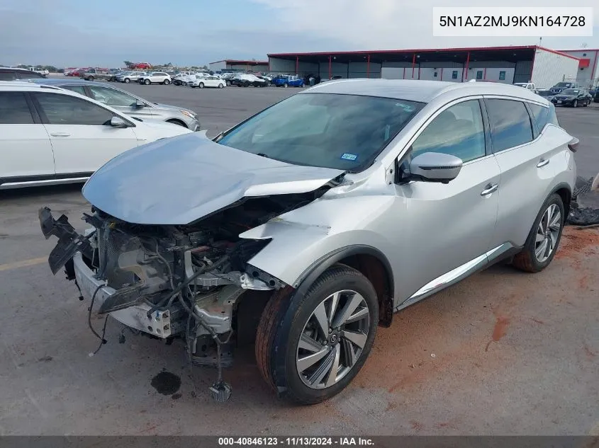 5N1AZ2MJ9KN164728 2019 Nissan Murano Sl