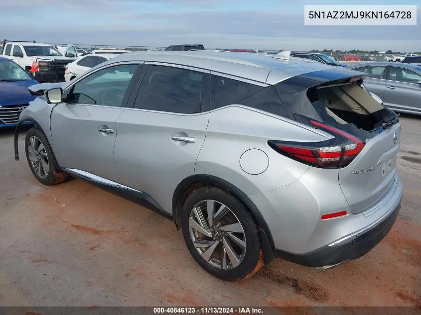 5N1AZ2MJ9KN164728 2019 Nissan Murano Sl