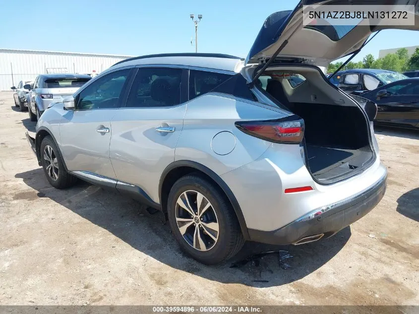 2020 Nissan Murano Sv Fwd VIN: 5N1AZ2BJ8LN131272 Lot: 39594896