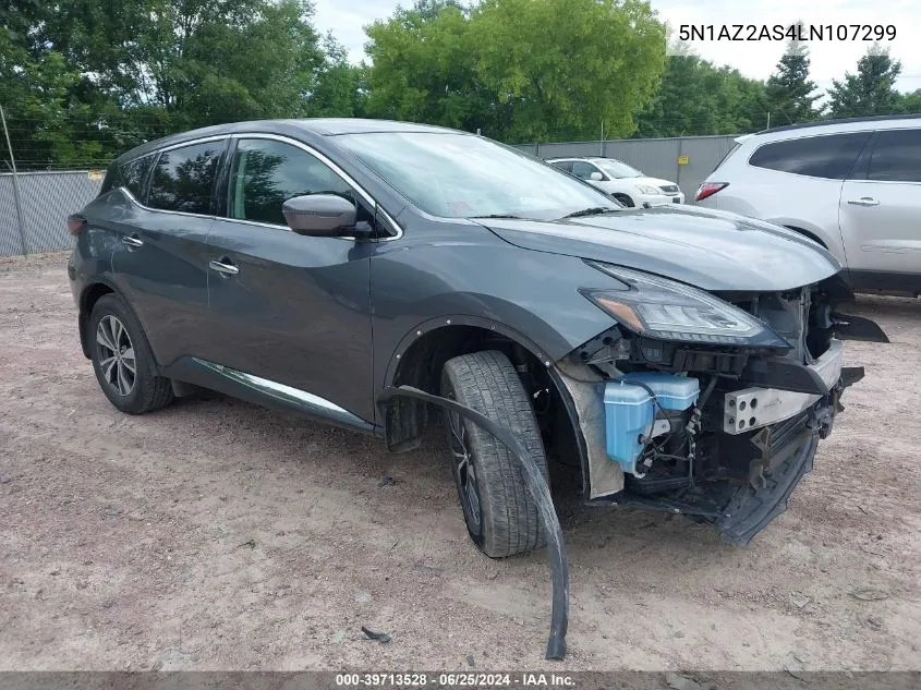 5N1AZ2AS4LN107299 2020 Nissan Murano S Intelligent Awd