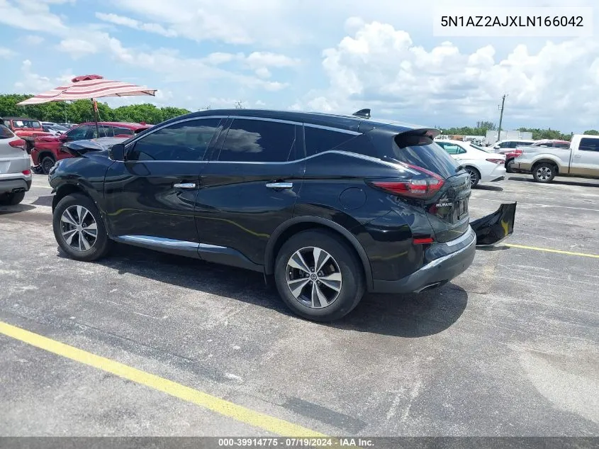 2020 Nissan Murano S Fwd VIN: 5N1AZ2AJXLN166042 Lot: 39914775