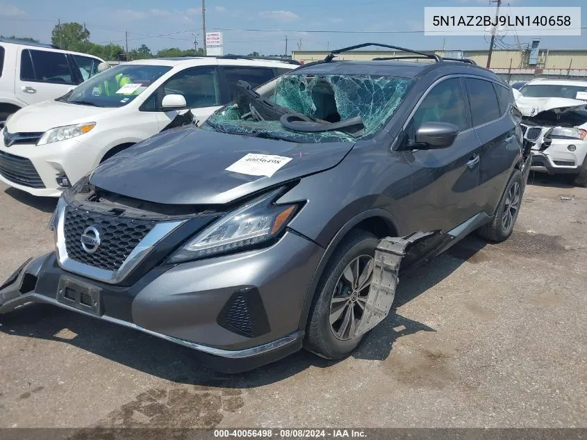 2020 Nissan Murano Sv Fwd VIN: 5N1AZ2BJ9LN140658 Lot: 40056498