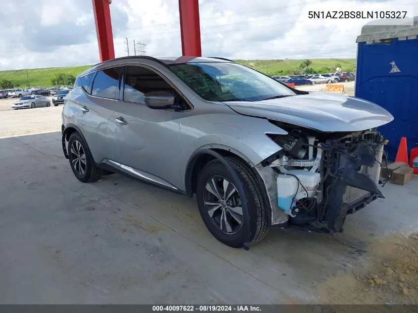 2020 Nissan Murano Sv Intelligent Awd VIN: 5N1AZ2BS8LN105327 Lot: 40097622