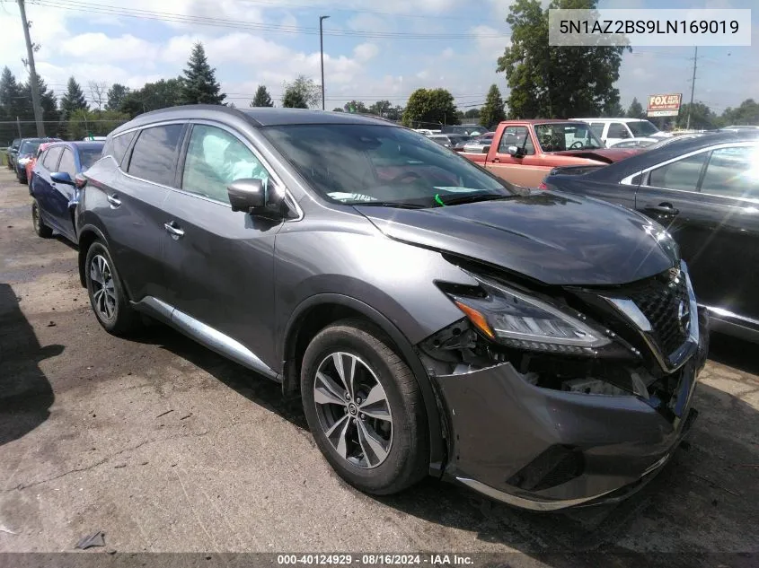 5N1AZ2BS9LN169019 2020 Nissan Murano Sv Intelligent Awd