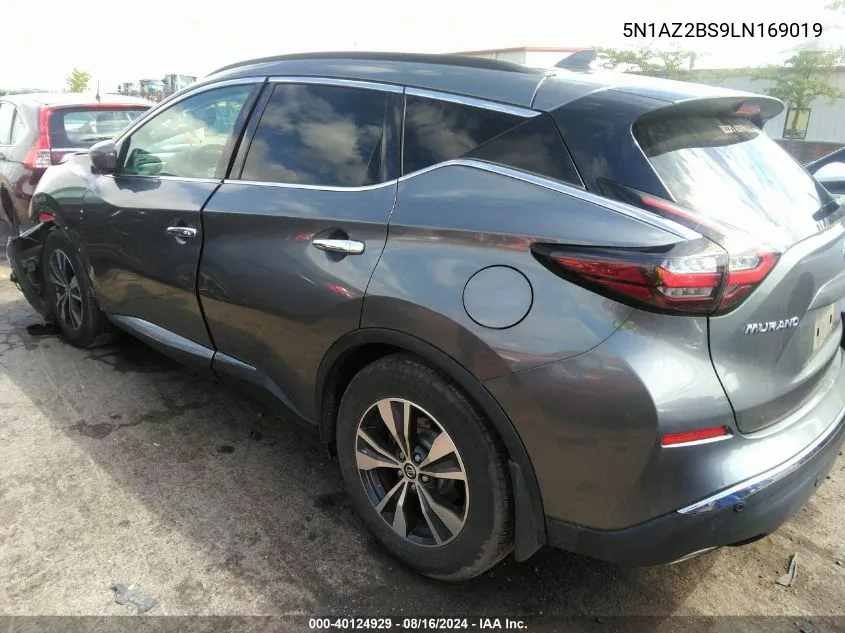 2020 Nissan Murano Sv Intelligent Awd VIN: 5N1AZ2BS9LN169019 Lot: 40124929