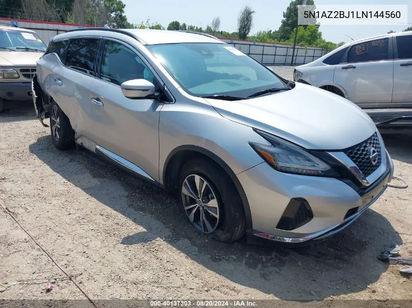 5N1AZ2BJ1LN144560 2020 Nissan Murano Sv Fwd