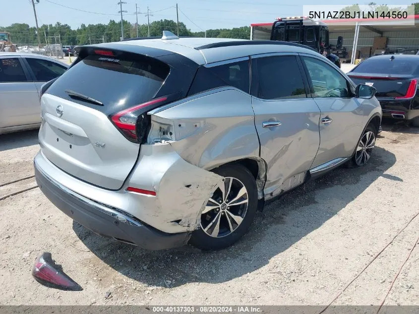 5N1AZ2BJ1LN144560 2020 Nissan Murano Sv Fwd