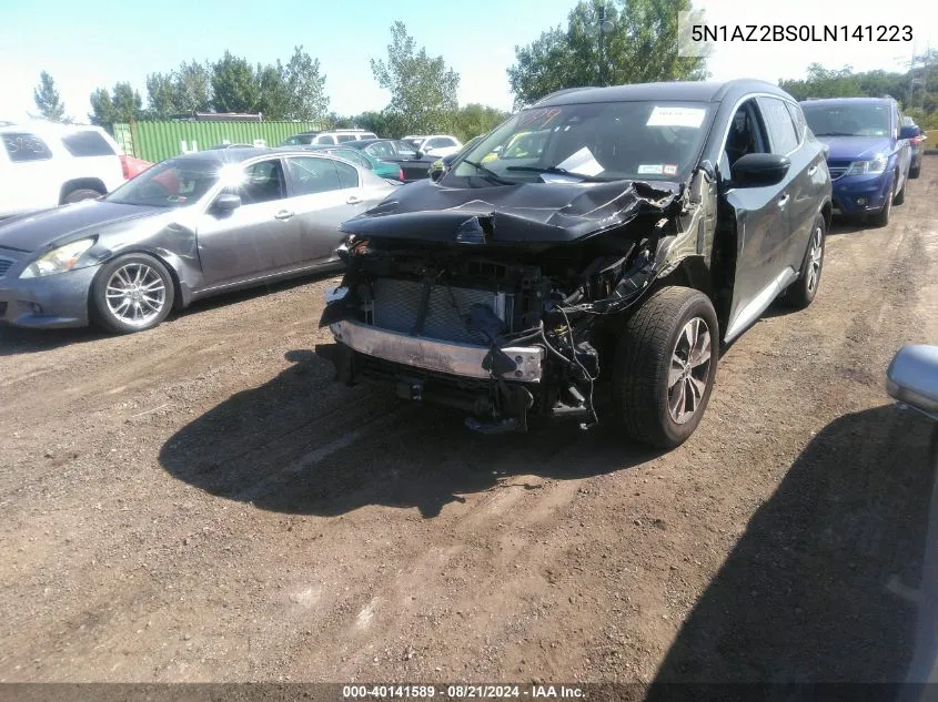 5N1AZ2BS0LN141223 2020 Nissan Murano Sv