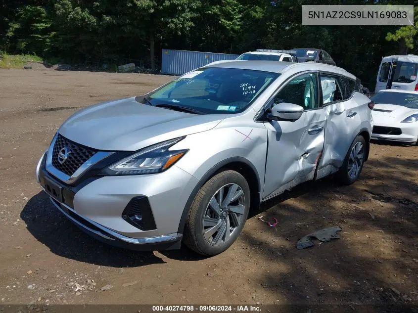 2020 Nissan Murano Sl Intelligent Awd VIN: 5N1AZ2CS9LN169083 Lot: 40274798