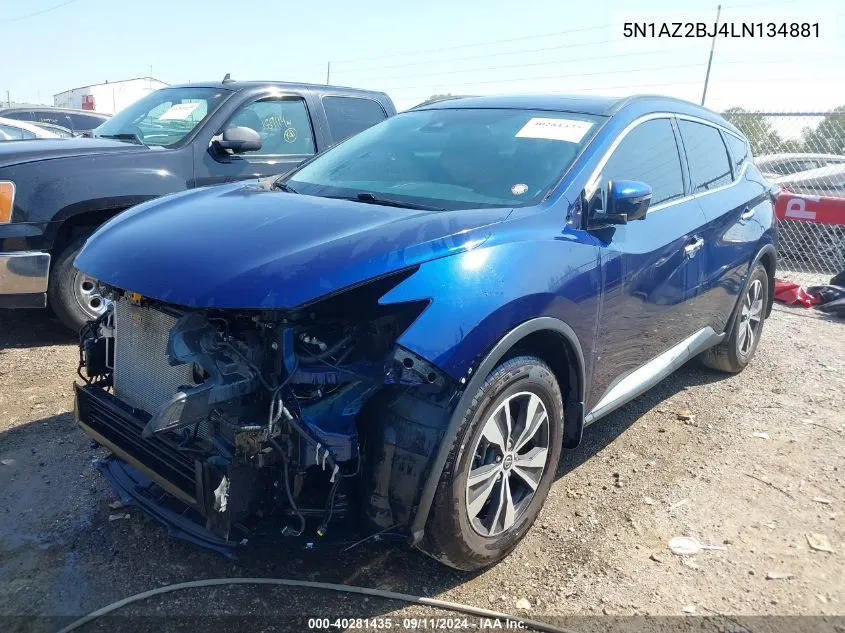 5N1AZ2BJ4LN134881 2020 Nissan Murano Sv Fwd