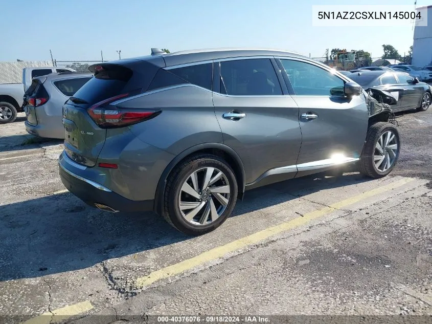 2020 Nissan Murano Sl VIN: 5N1AZ2CSXLN145004 Lot: 40376076