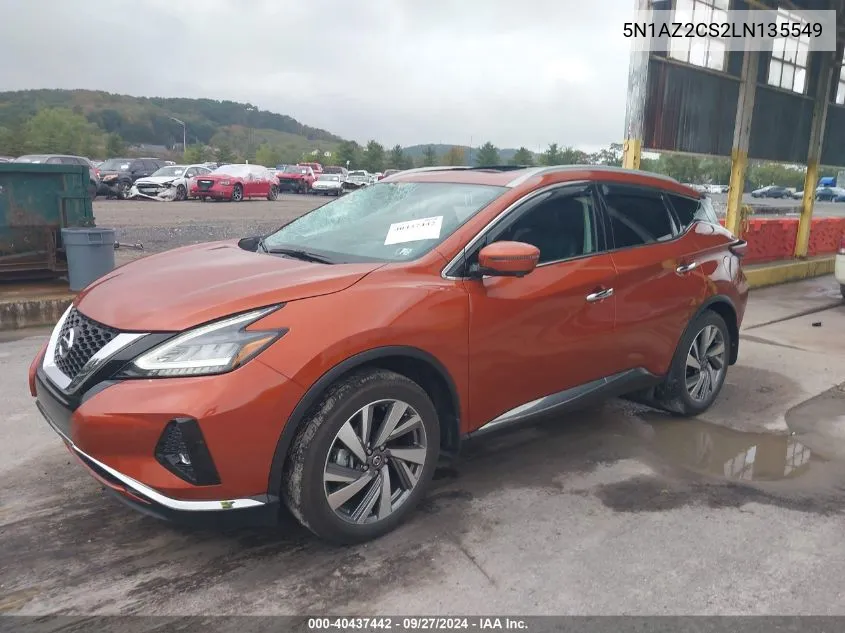 5N1AZ2CS2LN135549 2020 Nissan Murano Sl Intelligent Awd