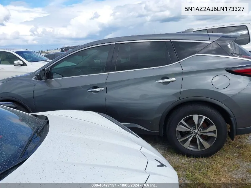 2020 Nissan Murano S Fwd VIN: 5N1AZ2AJ6LN173327 Lot: 40477157