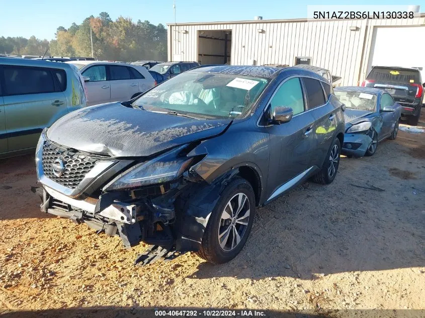 2020 Nissan Murano Sv Intelligent Awd VIN: 5N1AZ2BS6LN130338 Lot: 40647292