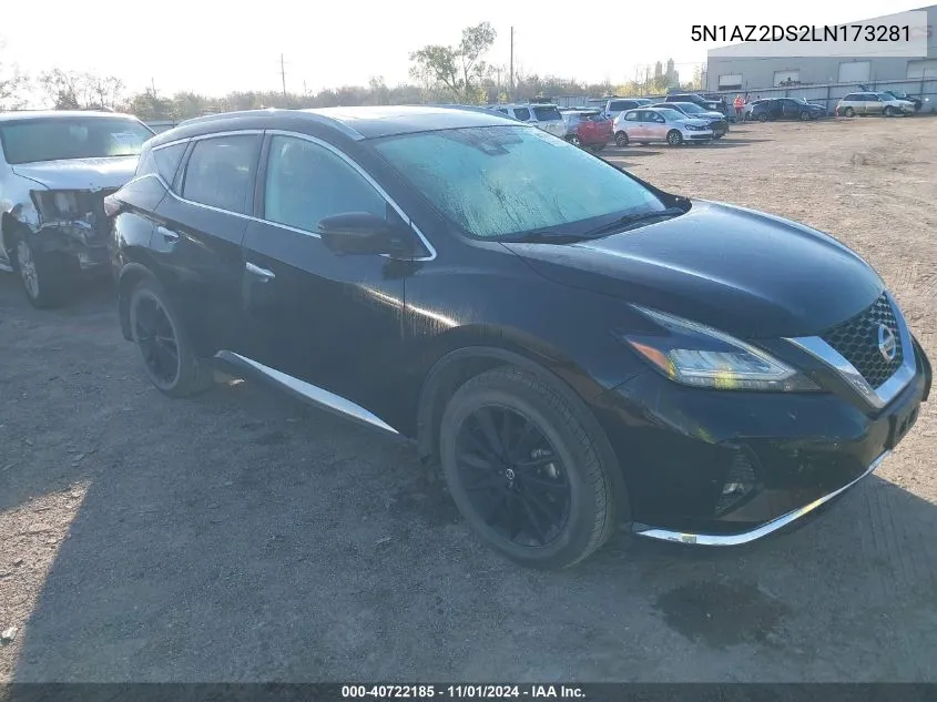 2020 Nissan Murano Platinum Intelligent Awd VIN: 5N1AZ2DS2LN173281 Lot: 40722185