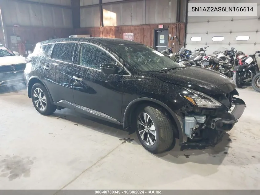 2020 Nissan Murano S Intelligent Awd VIN: 5N1AZ2AS6LN166614 Lot: 40730349