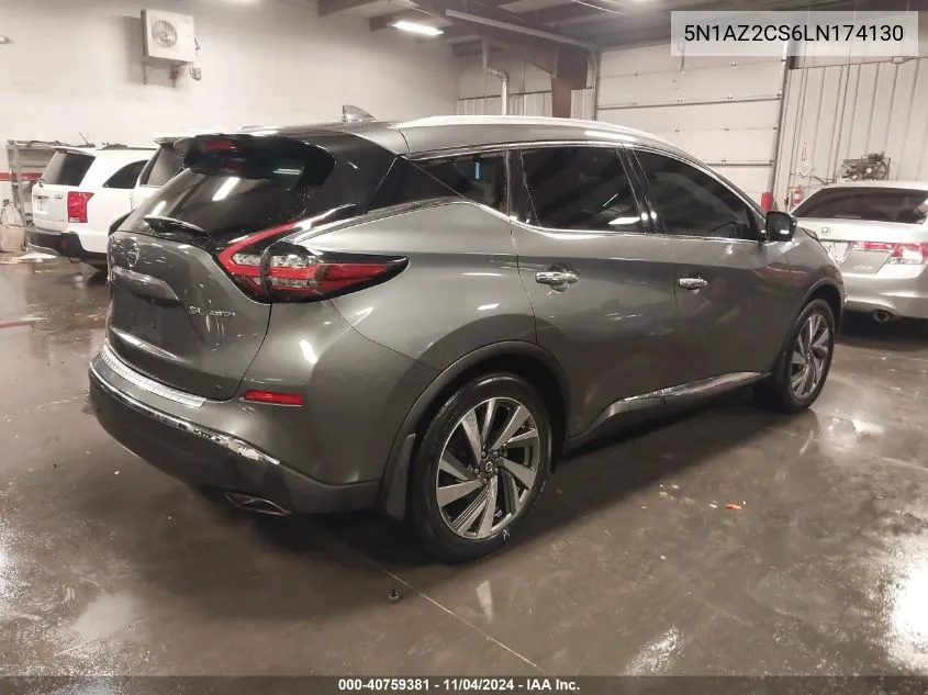 2020 Nissan Murano Sl Intelligent Awd VIN: 5N1AZ2CS6LN174130 Lot: 40759381