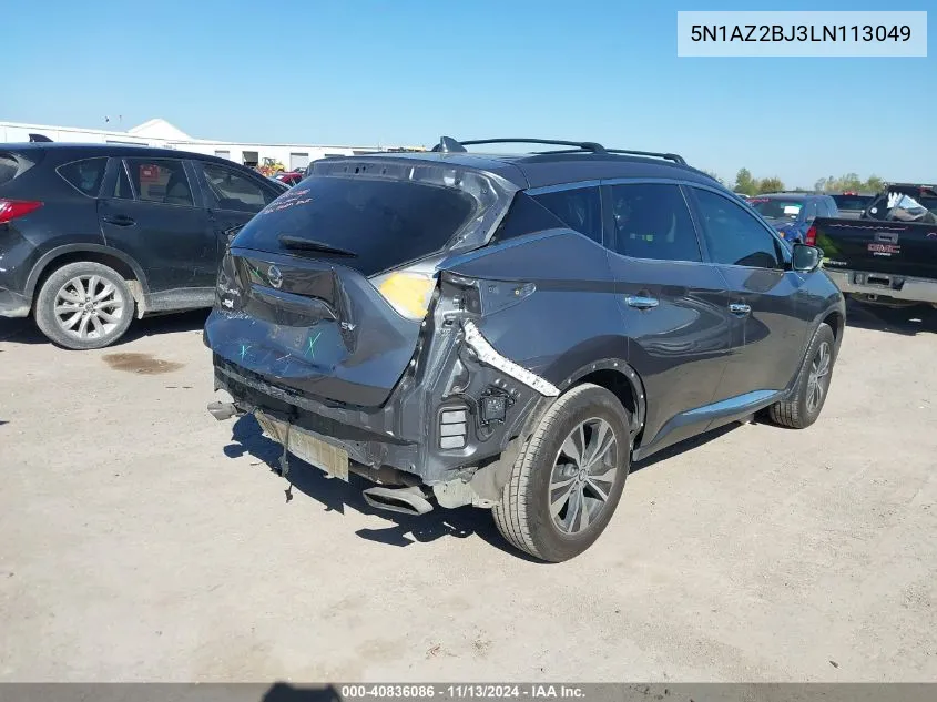 5N1AZ2BJ3LN113049 2020 Nissan Murano Sv Fwd