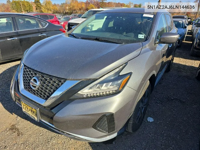 2020 Nissan Murano S VIN: 5N1AZ2AJ6LN144636 Lot: 40896199