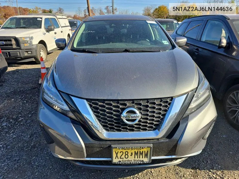 2020 Nissan Murano S VIN: 5N1AZ2AJ6LN144636 Lot: 40896199