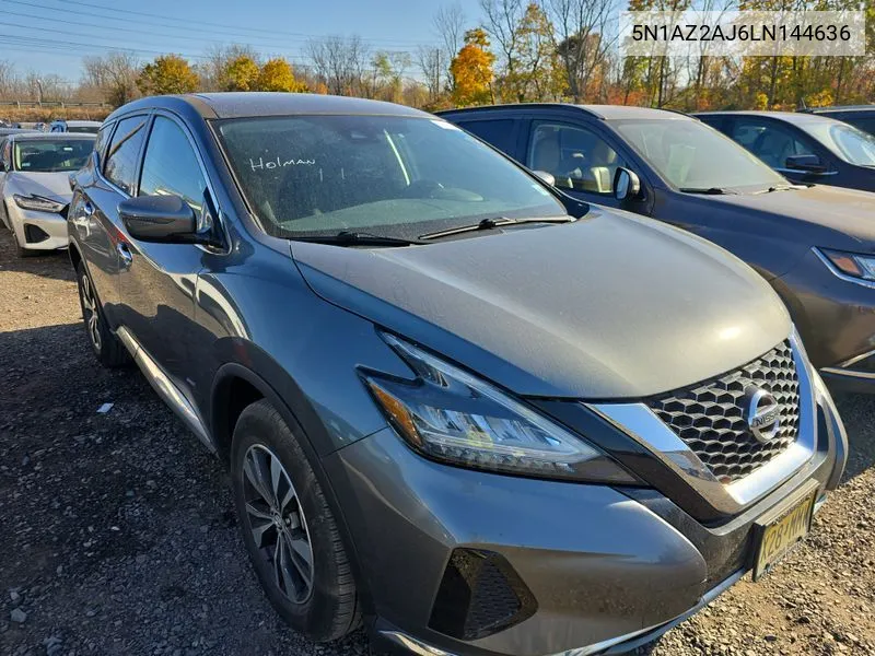 2020 Nissan Murano S VIN: 5N1AZ2AJ6LN144636 Lot: 40896199