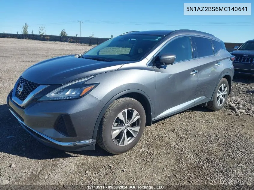 5N1AZ2BS6MC140641 2021 Nissan Murano