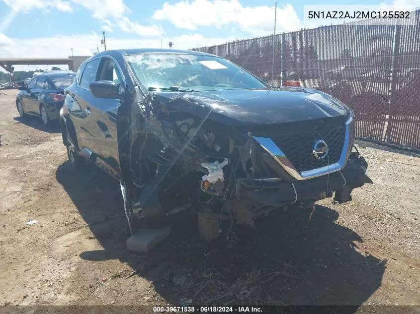 5N1AZ2AJ2MC125532 2021 Nissan Murano S Fwd