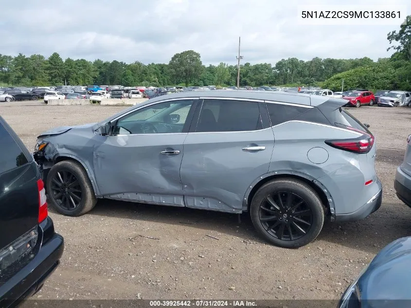 2021 Nissan Murano Sl Intelligent Awd VIN: 5N1AZ2CS9MC133861 Lot: 39925442