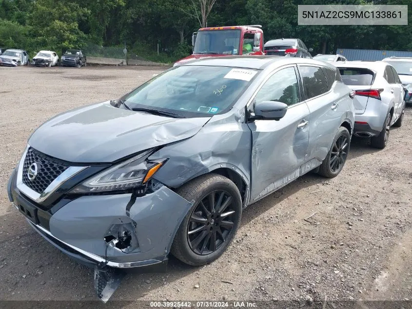 2021 Nissan Murano Sl Intelligent Awd VIN: 5N1AZ2CS9MC133861 Lot: 39925442