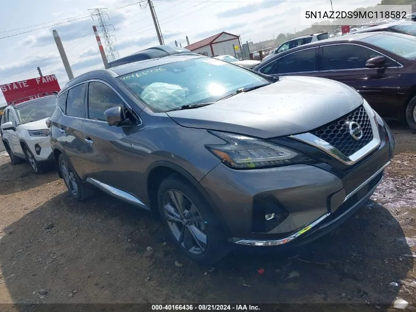 5N1AZ2DS9MC118582 2021 Nissan Murano Platinum Intelligent Awd