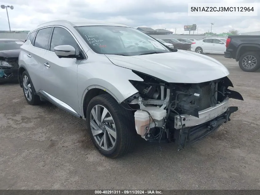 5N1AZ2CJ3MC112964 2021 Nissan Murano Sl