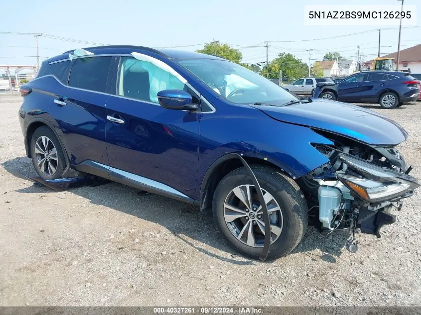 5N1AZ2BS9MC126295 2021 Nissan Murano Sv Intelligent Awd