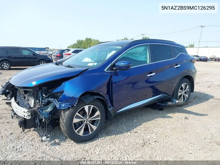 2021 Nissan Murano Sv Intelligent Awd VIN: 5N1AZ2BS9MC126295 Lot: 40327261