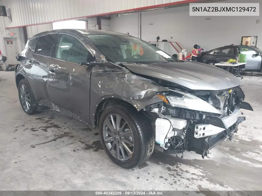 2021 Nissan Murano Sv Fwd VIN: 5N1AZ2BJXMC129472 Lot: 40342209